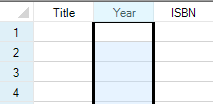 Focus Rectangle for Column Selected