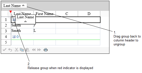 Removing group