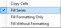Drag Fill Drop Down Context Menu