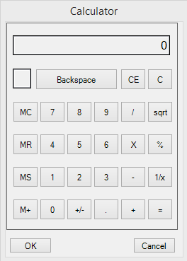 Pop-up Calculator